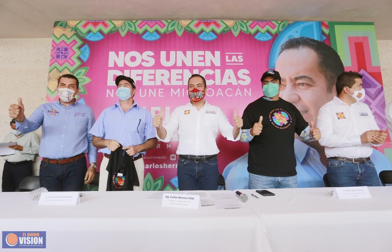 Ahora en Tuxpan, Morena y PT se suman con Carlos Herrera