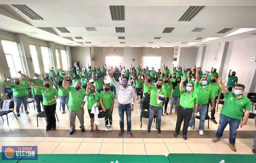 Anuncia el Staspe adhesión a la campaña de Alfonso Martínez