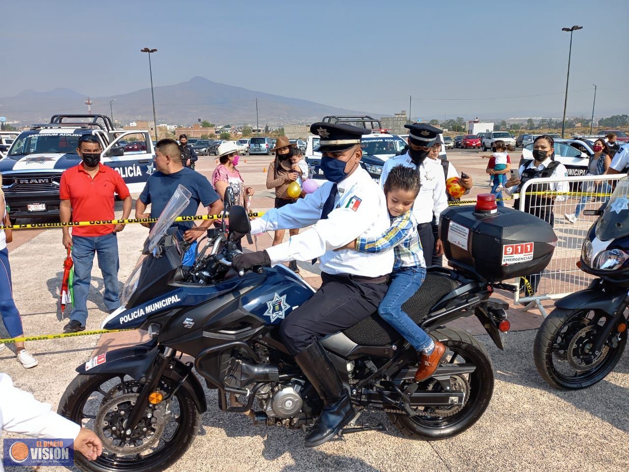 Policía de Morelia realiza convivencia con motivo del día del niño
