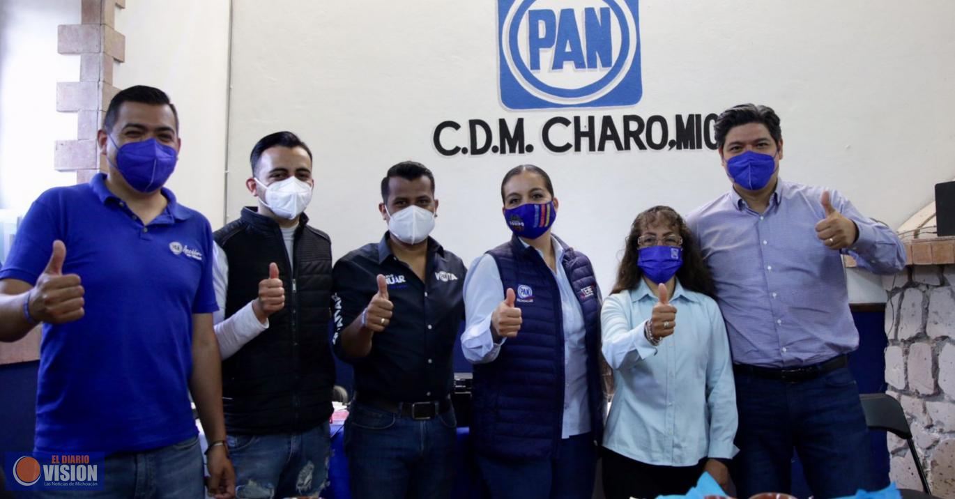 Se Reúne PAN Estatal con Comité de CHaro para Acordar Agenda de Trabajo Conjunta 