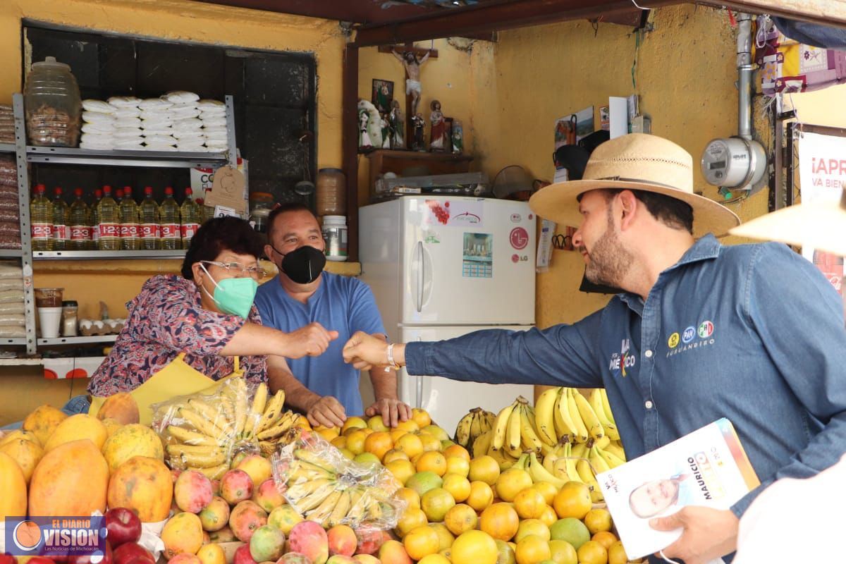 Trabajaremos por la recuperación económica de México y Michoacán: Mauricio Prieto 