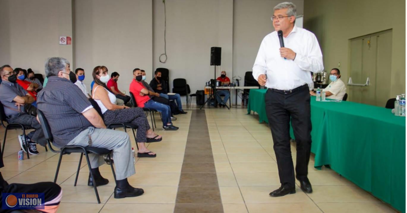 Magaña de la Mora, primer candidato que busca ser un aliado de los trabajadores del estado