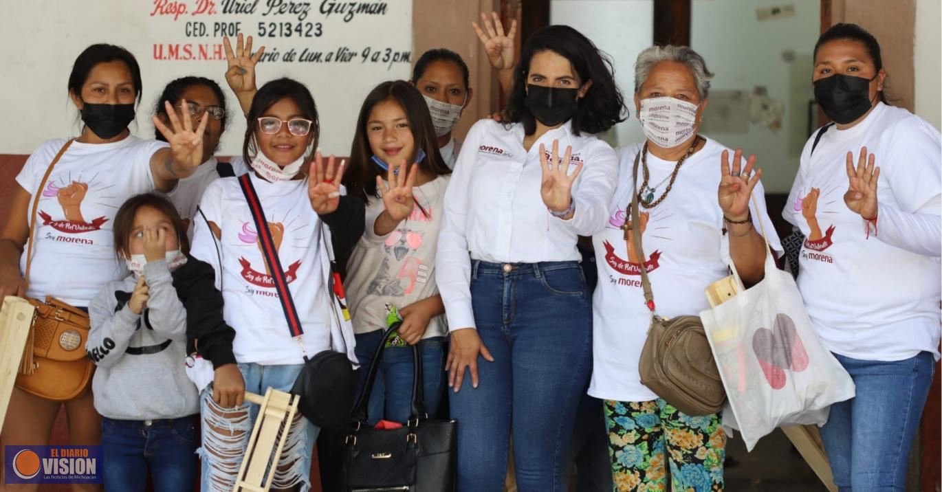 Mujeres, principales protagonistas para la transformación de Michoacán: Giulianna Bugarini