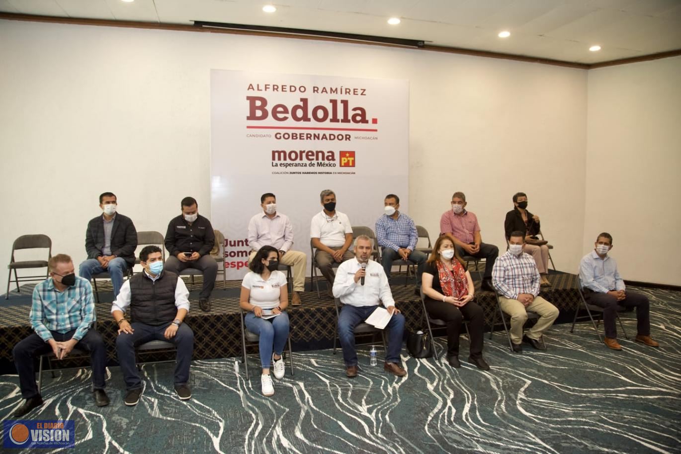 Recorre Bedolla 21 municipios en 8 días de campaña; 