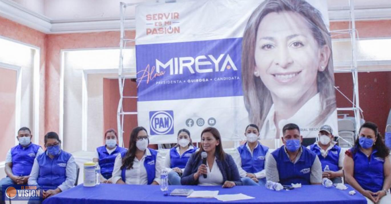 Alma Mireya González Sánchez, presentó sus 10 ejes de gobierno