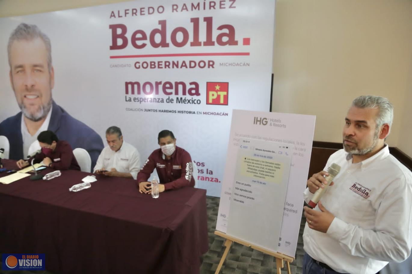 Bedolla y morenistas denunciarán penalmente a Silvano Aureoles por amenazas