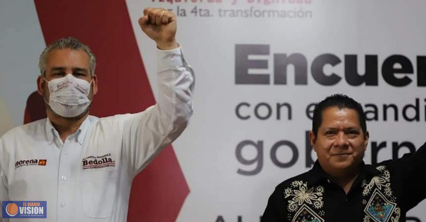 Nuestra ruta es la de la honestidad y el cambio verdadero, para Michoacán: Bedolla 