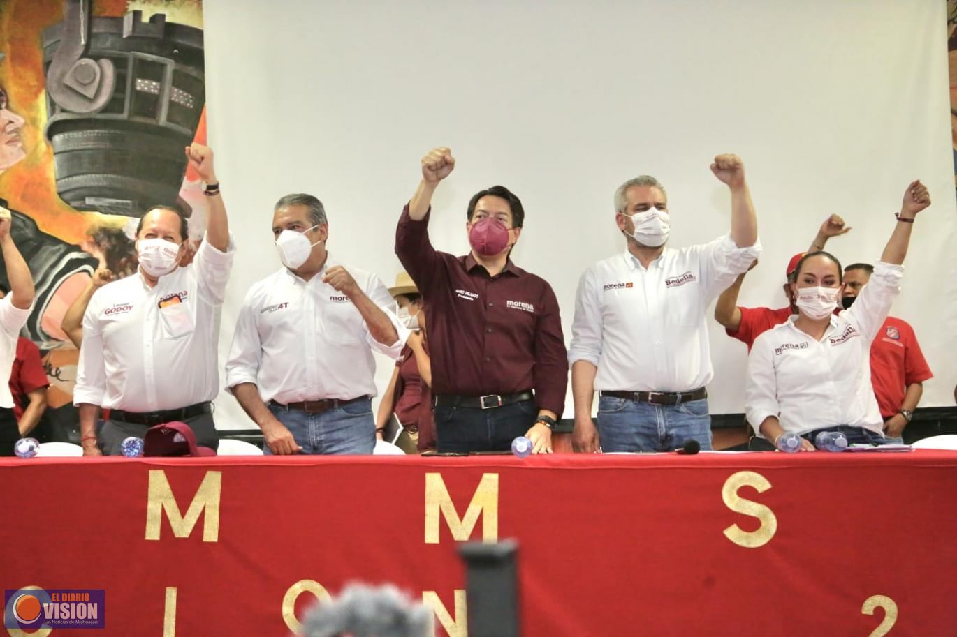 Sindicato Nacional de Mineros cierra filas con Bedolla