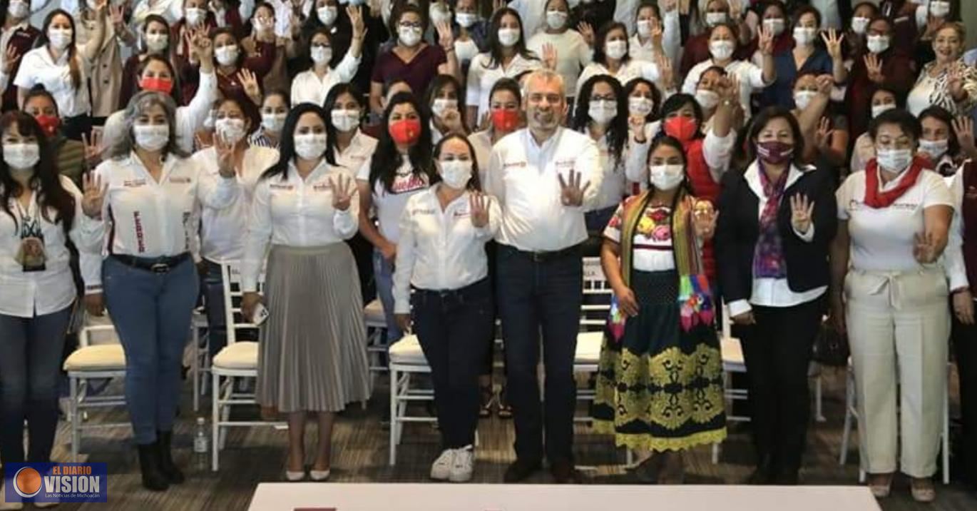 Convertiremos a Michoacán, en un estado de bienestar para las mujeres: Bedolla