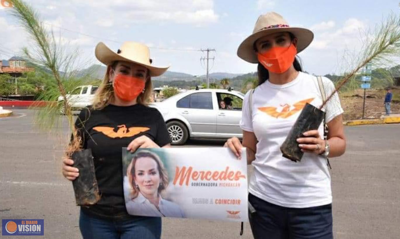 Mercedes Calderón conoce los problemas de Michoacán y los resolverá 