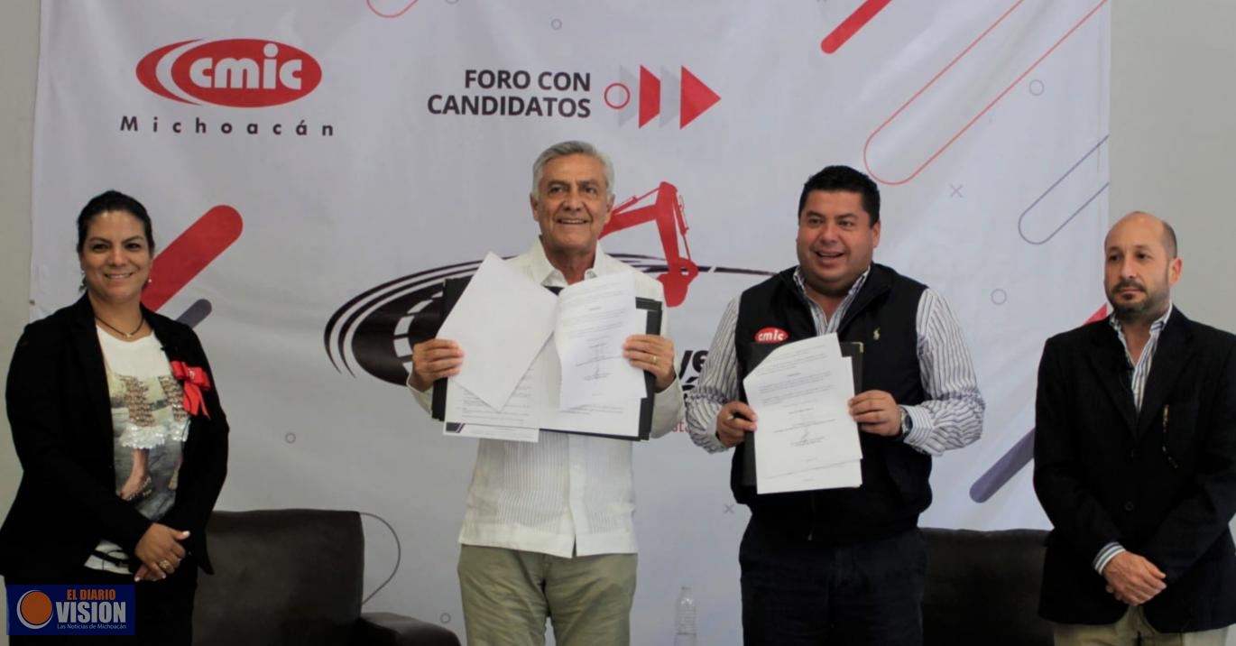 Detonar el crecimiento con obra pública, ofrece Cristóbal Arias 