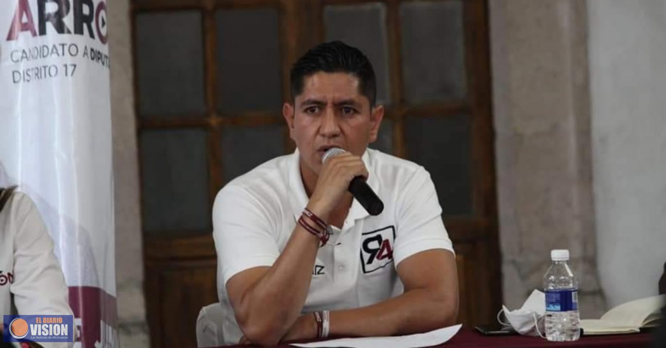 Rubén Arróniz Vázquez, se reúne con vecinos de las colonias Ventura Puente y Félix Ireta
