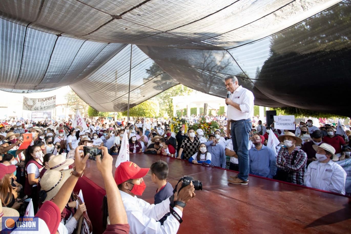 El esfuerzo de la gente permitirá la llegada de la 4T: Raúl Morón