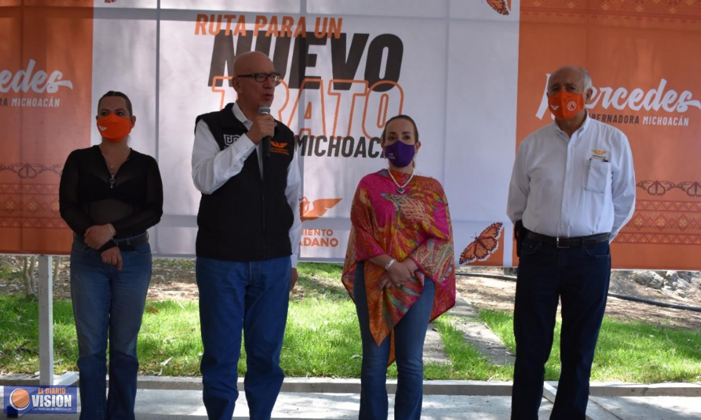 Mercedes Calderón renovará la forma de hacer política en Michoacán: Movimiento Ciudadano