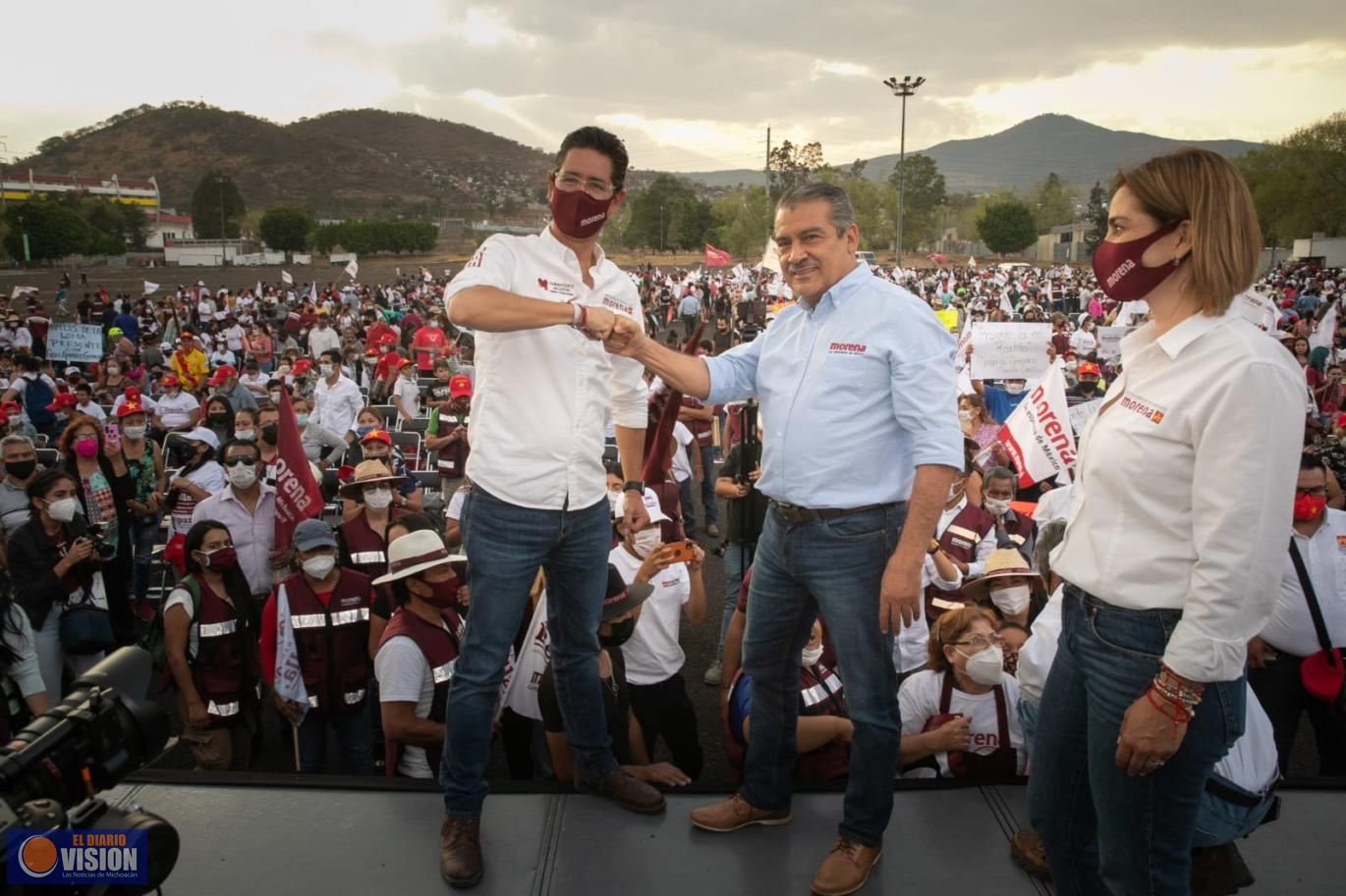 En Morelia continuarán los gobiernos honestos: Raúl Morón