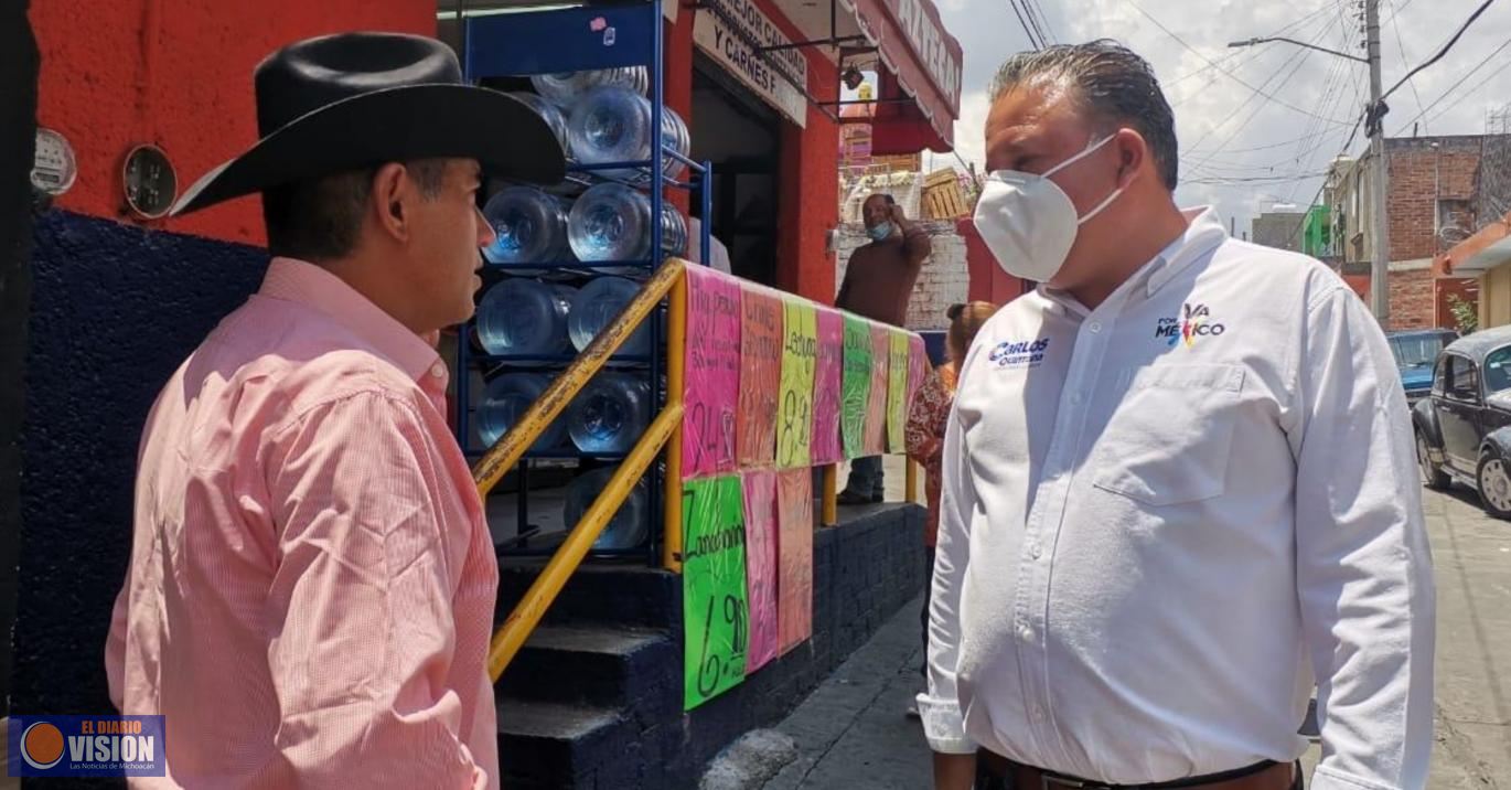 Carlos Quintana se compromete a legislar en temas de salud, seguridad y economía