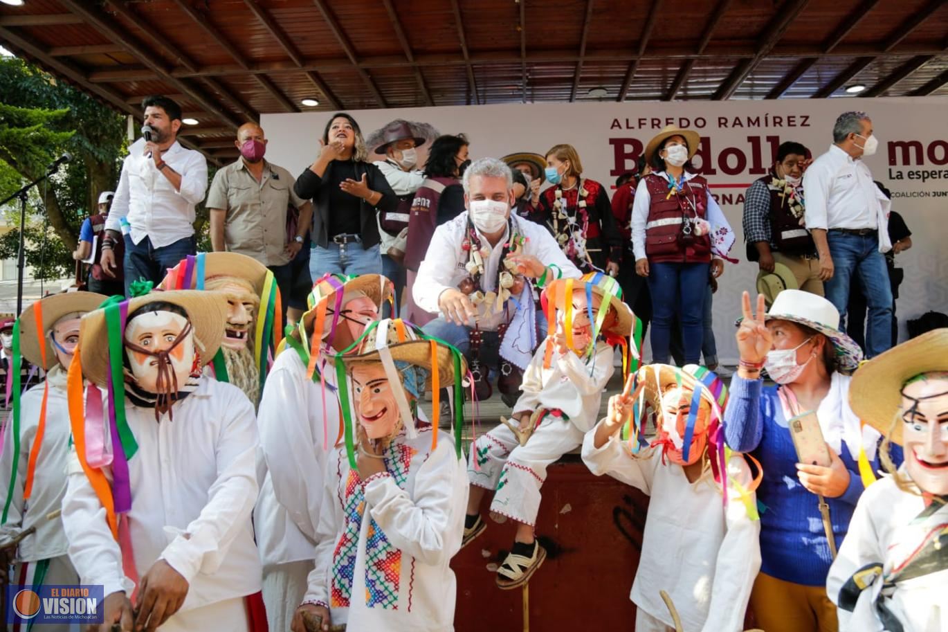Gobernaremos de la mano de pueblos indígenas, con participación ciudadana: Bedolla