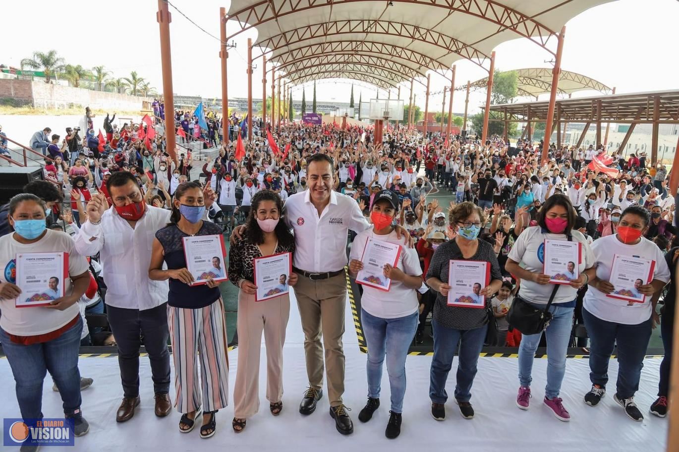 Michoacán-Prospera será una realidad, en favor de miles de mujeres: Carlos Herrera