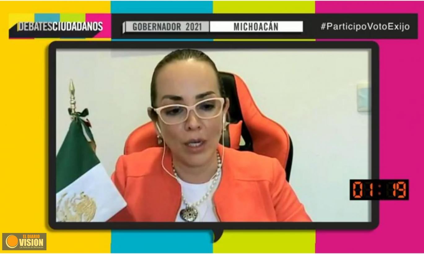 Lamenta Mercedes Calderón inasistencia y falta de interés de contrincantes al Debate Ciudadano
