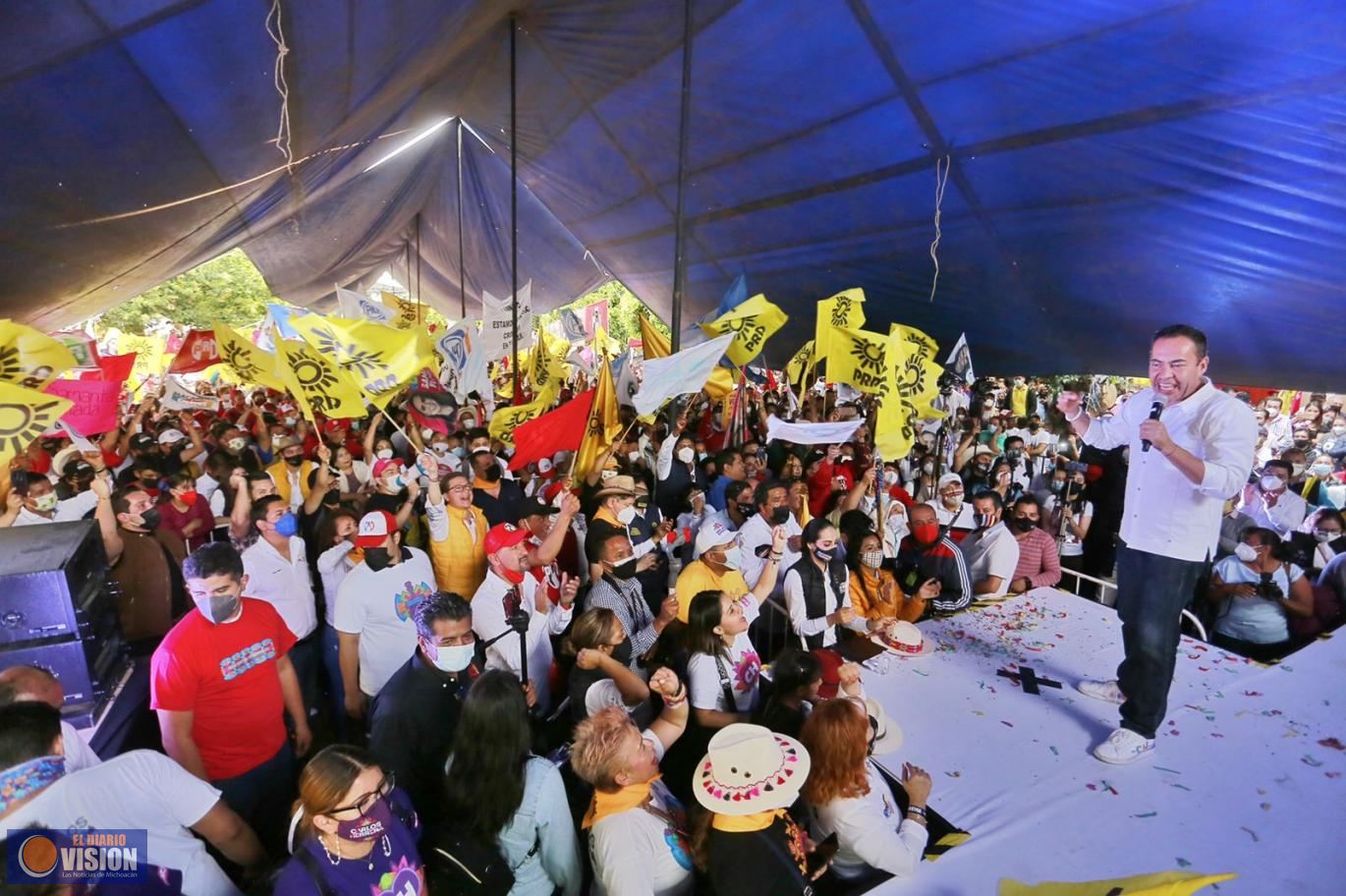 En Pátzcuaro, hasta los morenistas ya están con nosotros: Carlos Herrera 