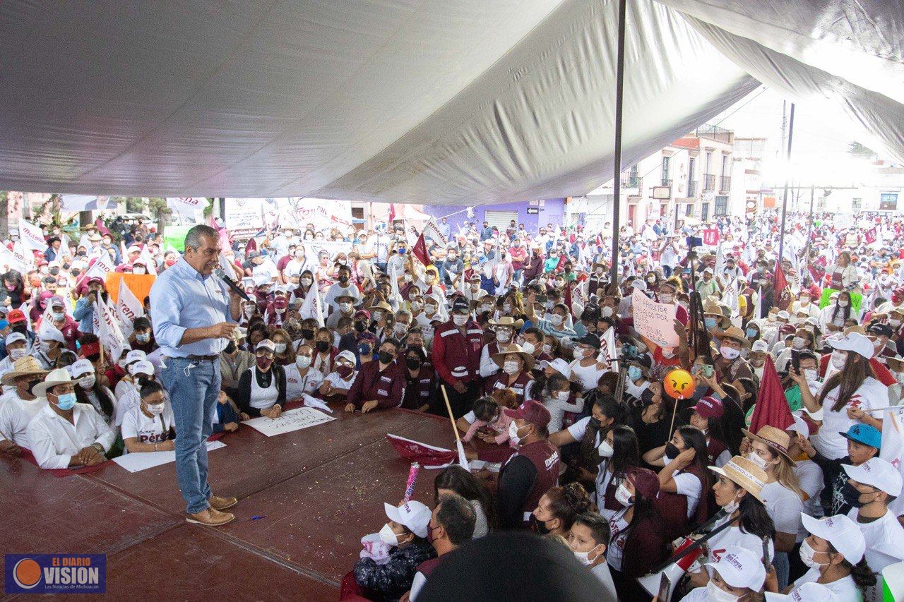 El Oriente de Michoacán será gobernado por la 4T, reafirma Raúl Morón