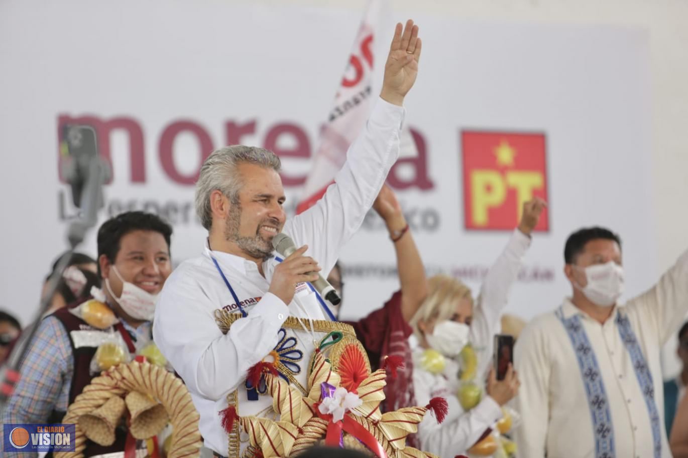 Con Morena ganamos en las encuestas, y ganaremos en las urnas: Bedolla