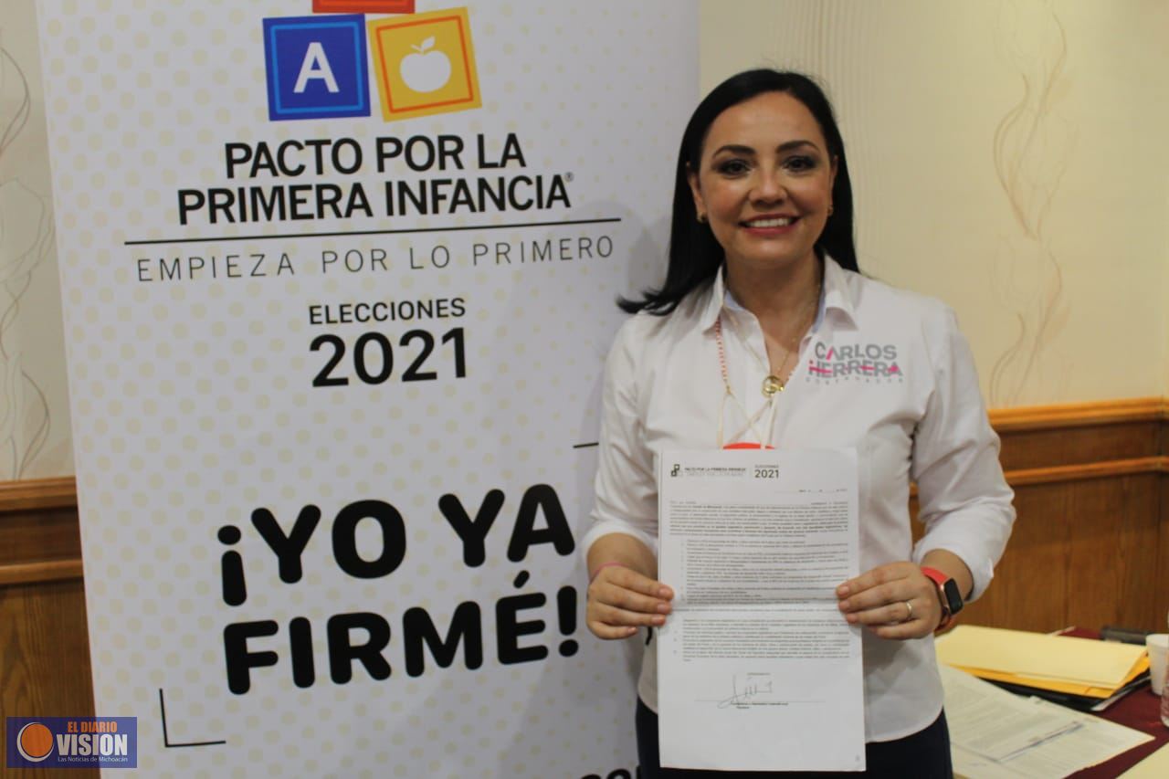 Se suma Adriana Hernández Íñiguez al Pacto por la Primera Infancia