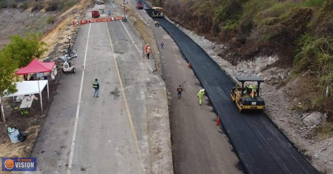 Abierto a la circulación camino de desvío, tramo Pátzcuaro - Lázaro Cárdenas