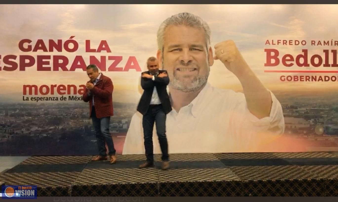 Hemos ganado la elección, afirma Alfredo Ramírez Bedolla 