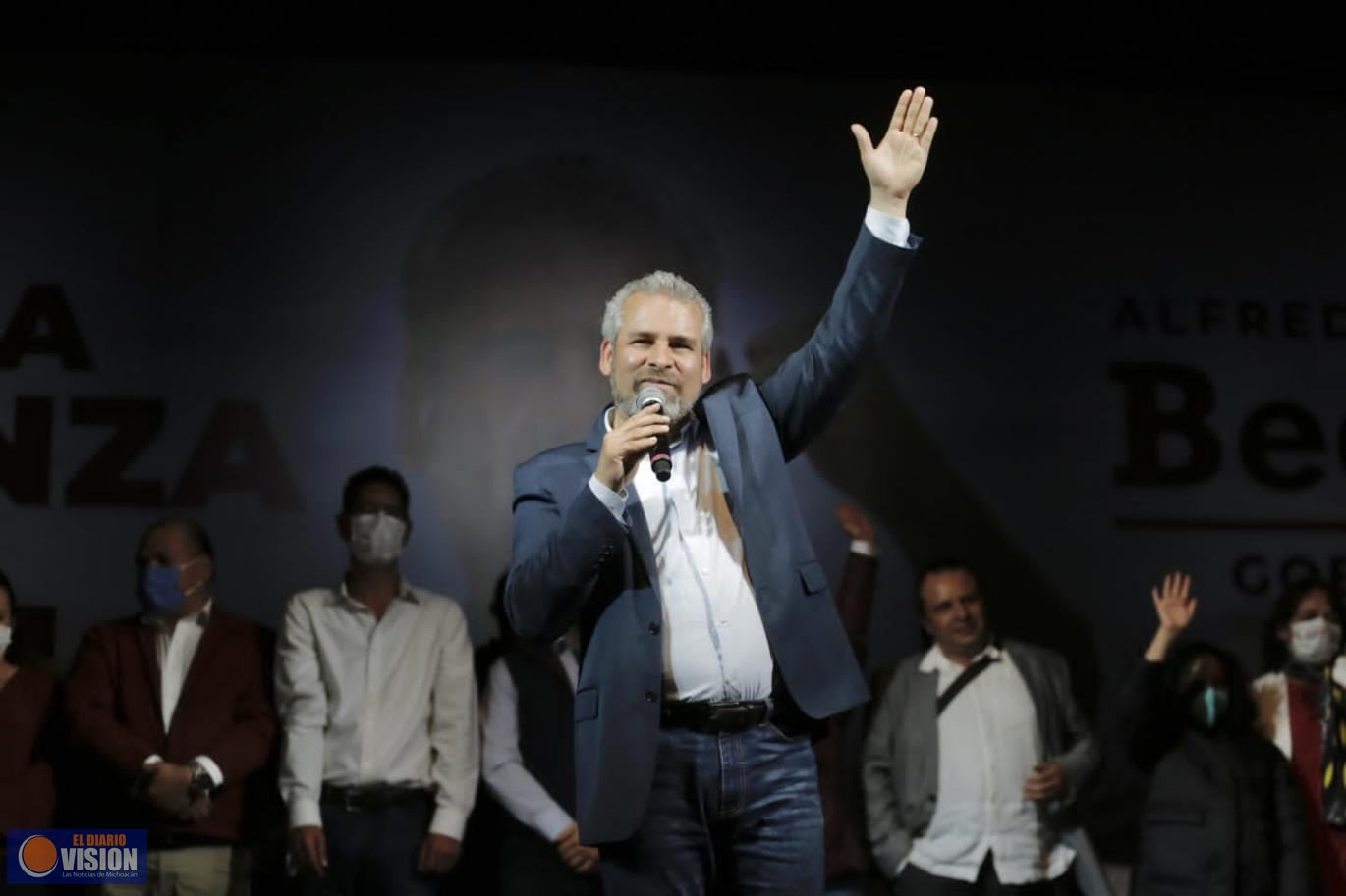 Es irreversible, la tendencia, nos favorece : Alfredo Ramírez Bedolla