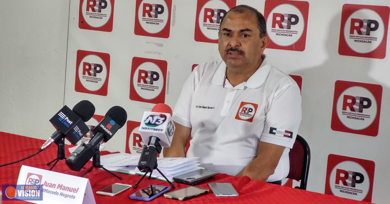 RSP Michoacán defenderá su registro hasta las últimas instancias