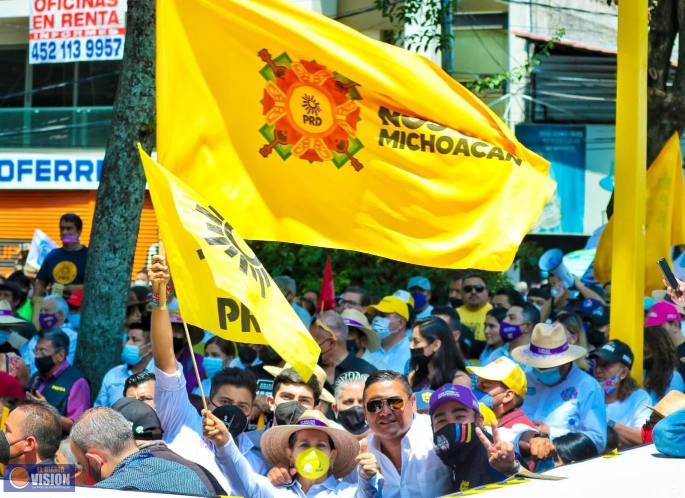 Balance favorable para el PRD Michoacán: Víctor Manríquez 