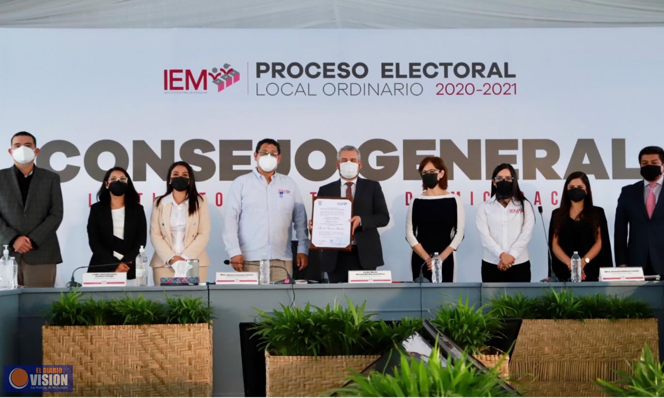 Informa el IEM resultados de cómputos a la gubernatura 
