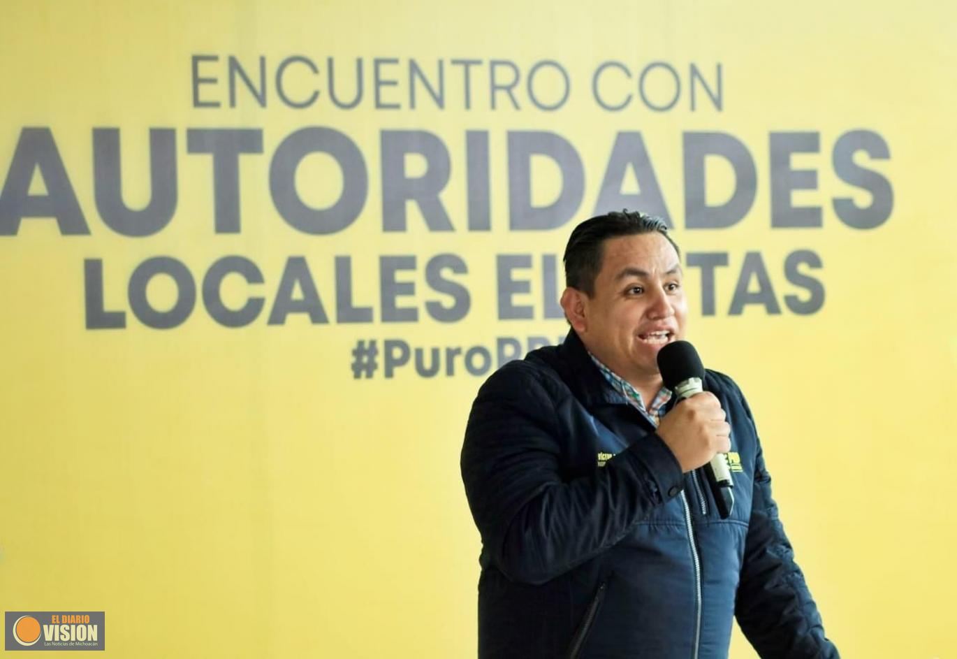 Los gobiernos locales del PRD responderán a la ciudadanía: Víctor Manríquez 