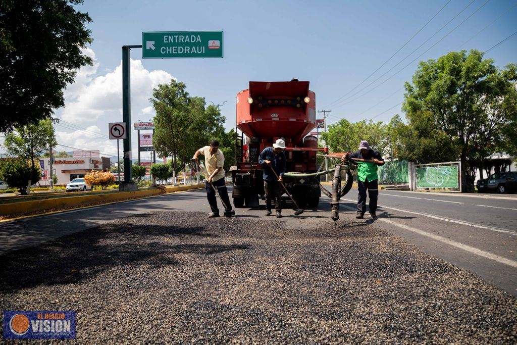 Gobierno de Morelia ha invertido más de 75 mdp en bacheo