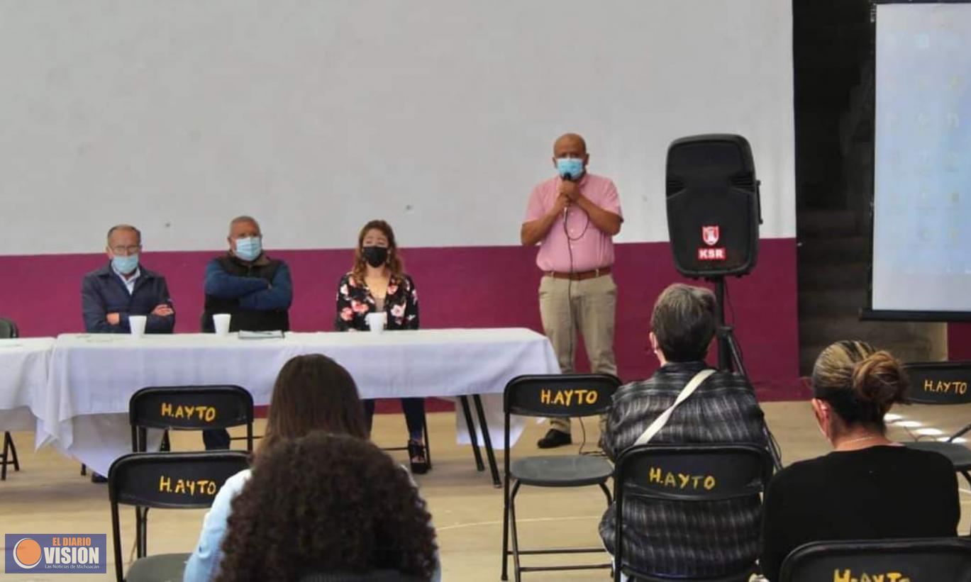 Alistan protocolos de salud para el próximo ciclo escolar en Villa Morelos.