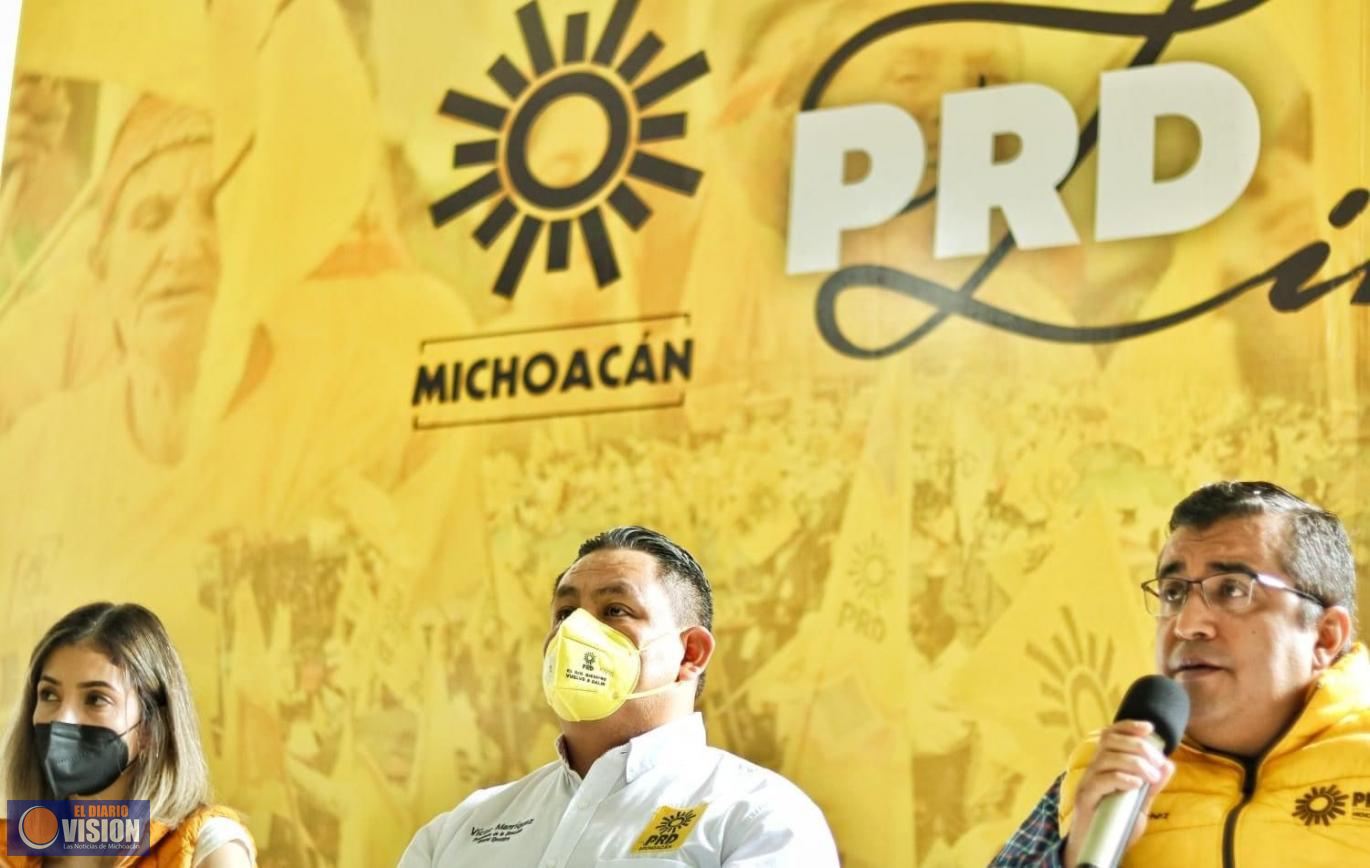 Se respetarán tiempos y procesos internos del partido: PRD Michoacán 