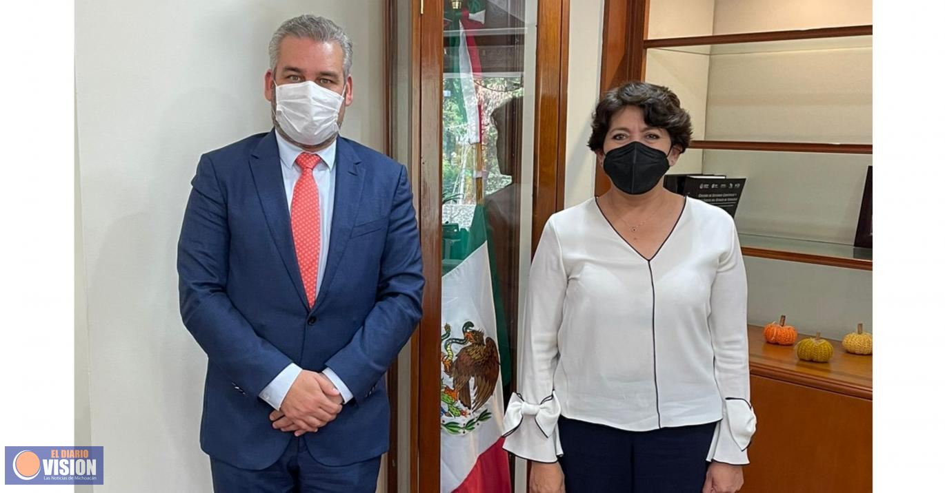 *Bedolla gestiona respaldo de la SEP para concretar federalizacion de nómina
