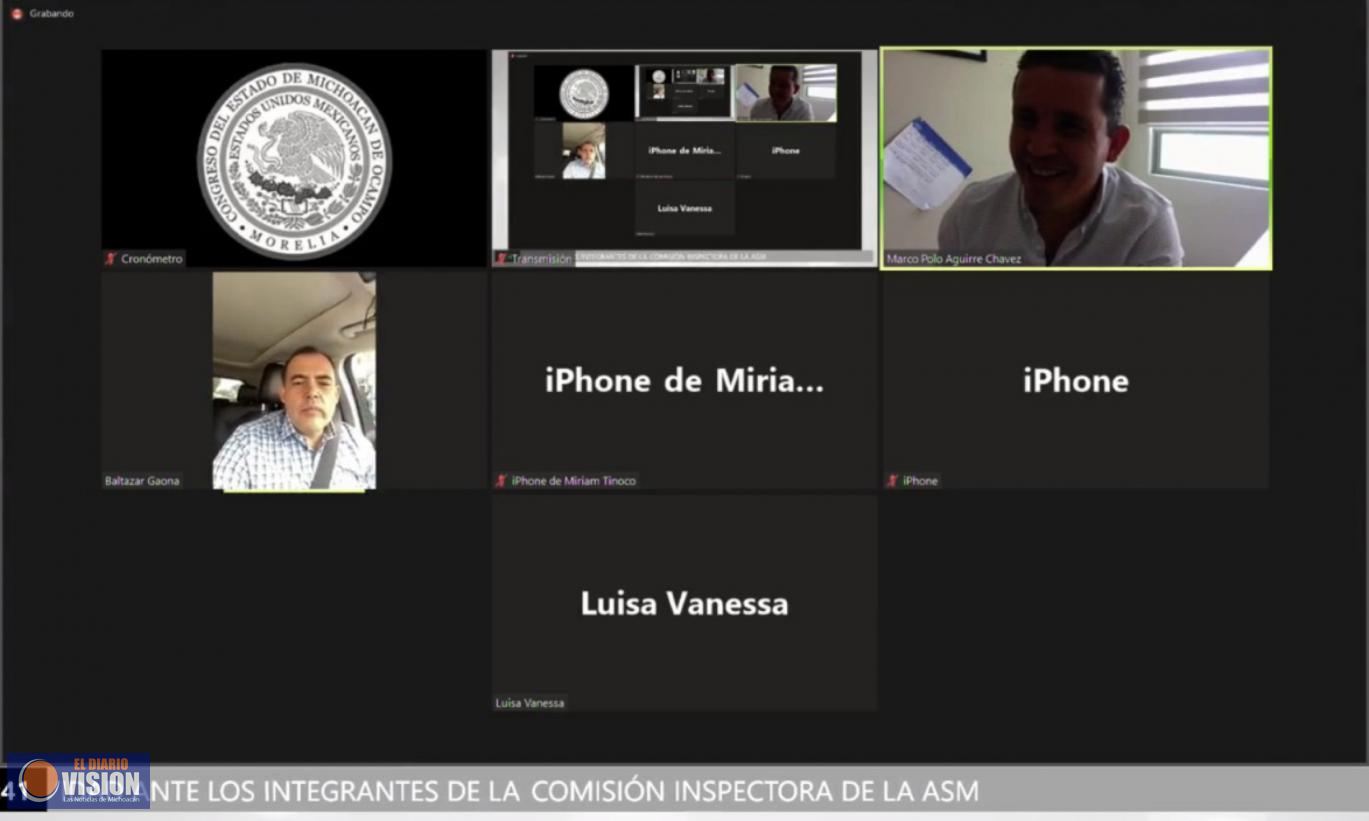 Comparecen aspirantes a la Auditoria Especial de Normatividad