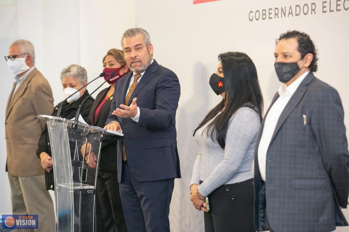 Anuncia Bedolla reestructura de gobierno para reducir gasto y priorizar inversiones