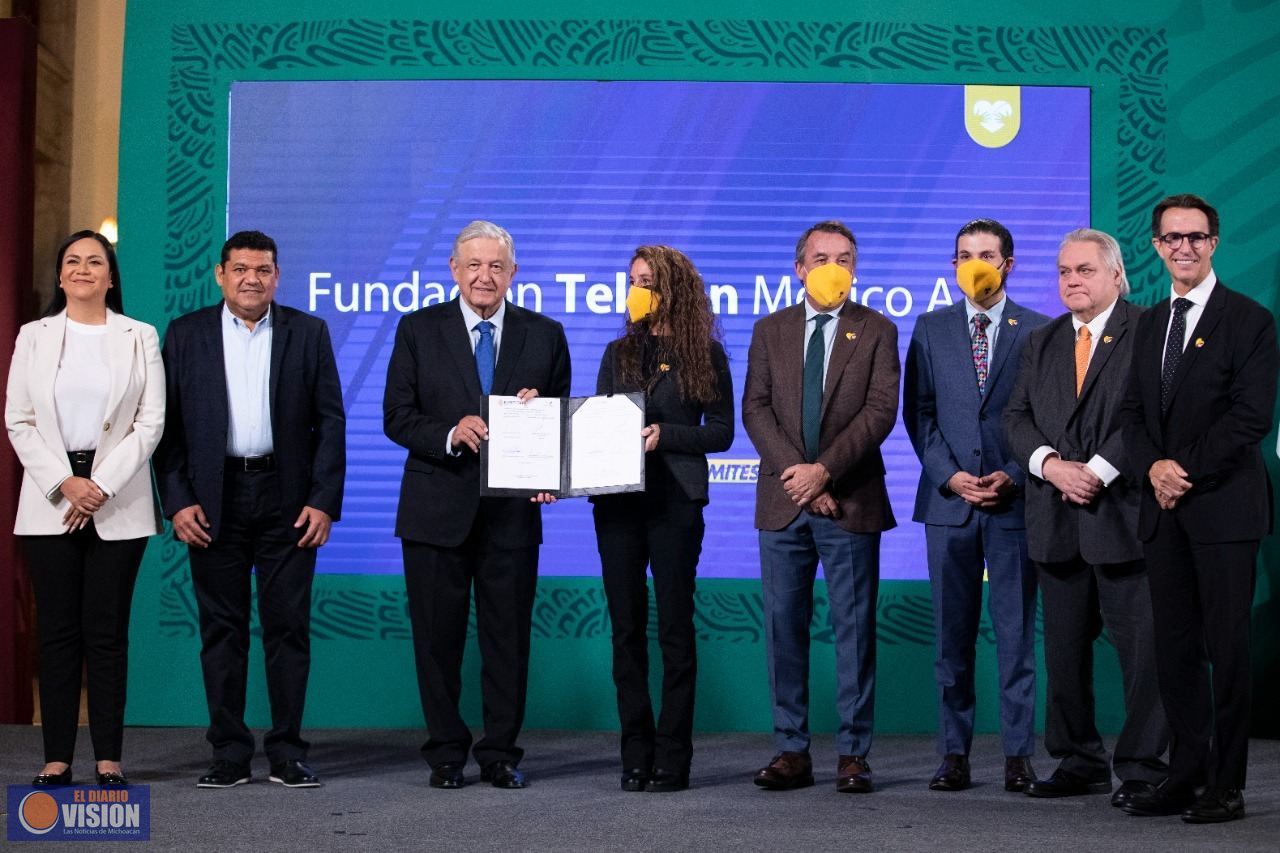 AMLO anuncia convenio con Teletón