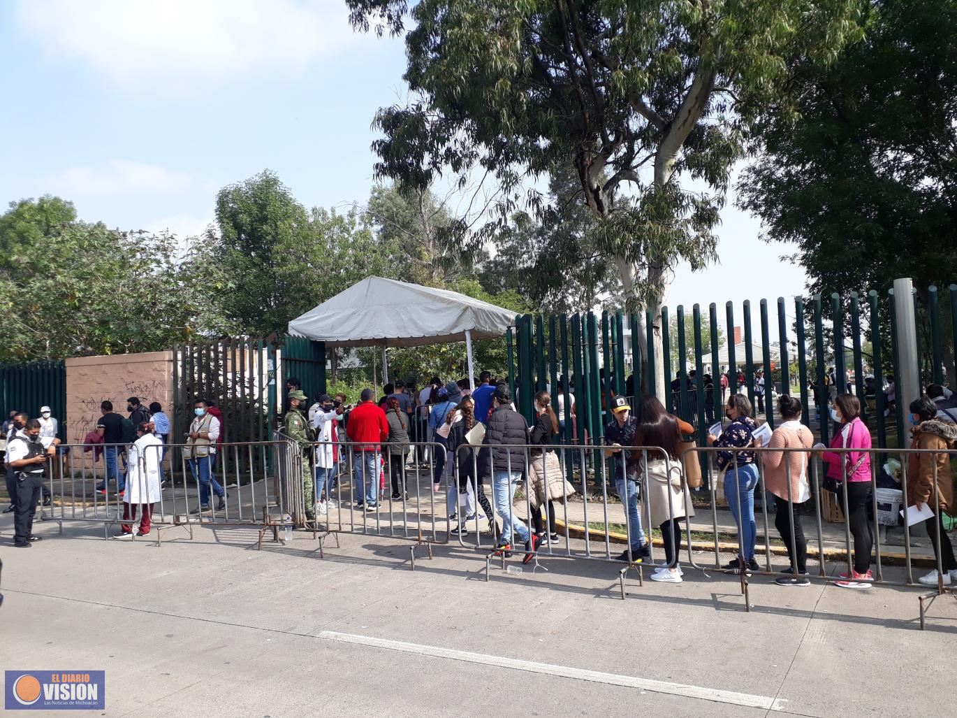 En Morelia, cerró vacunación anti COVID-19 para jóvenes con 117 mil 186 dosis