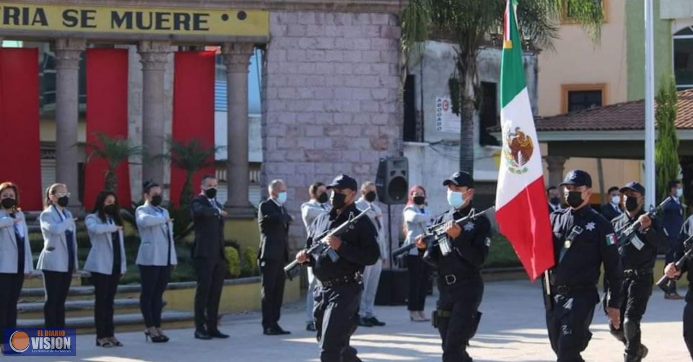 Encabeza Luis Felipe León Balbanera acto cívico del inicio de la Revolución Mexicana 