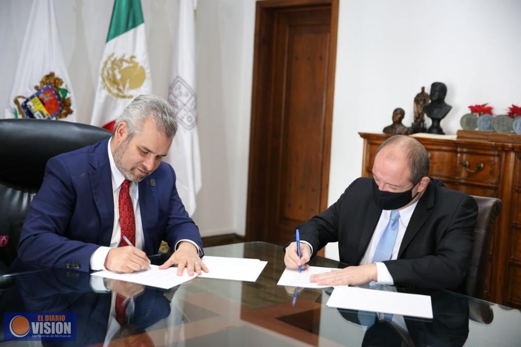 Firma Bedolla convenio con Unicef para impulsar acciones a favor de los infantes michoacanos