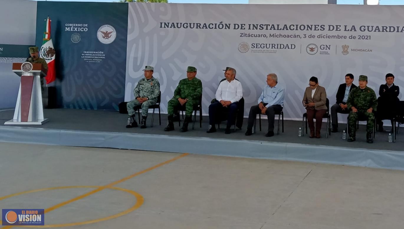 El Presidente Lòpez Obrador, inaugura Cuartel de la Guardia Nacional