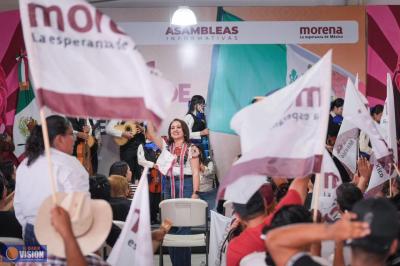 Asambleas informativas consolidan la fuerza de Morena en Michoacán: Gladyz Butanda