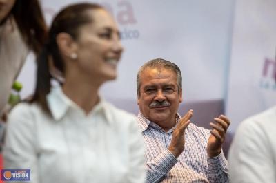 Resalta Raúl Morón logros de Claudia Sheinbaum en Michoacán 